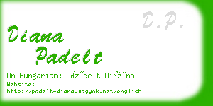 diana padelt business card